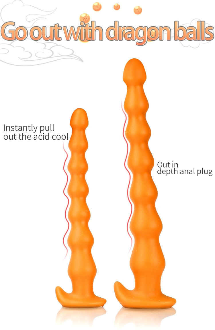 Super Long Anal Plug Penis Prostate Massage Anus Dilator Vagina Masturbation Adult for Women and Men Anal Beads Fisting Sex Toys