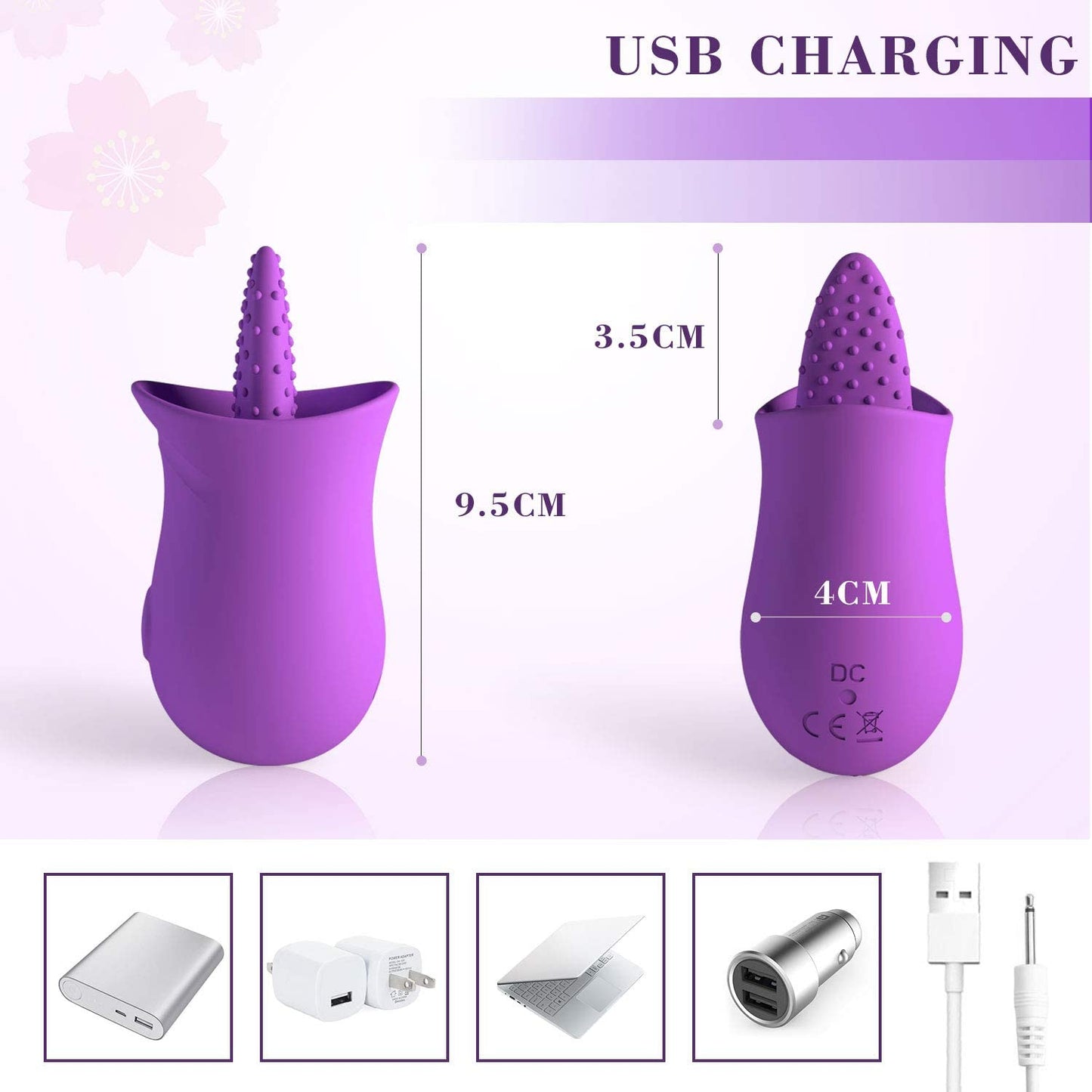 ไวเบรเตอร์ซิลิโคน G Spot พร้อมตัวกระตุ้นหัวนมเลียลิ้น 10 ระดับ ของเล่นทางเพศพร้อมมอเตอร์ทรงพลัง ของเล่นทางเพศสำหรับผู้หญิง
