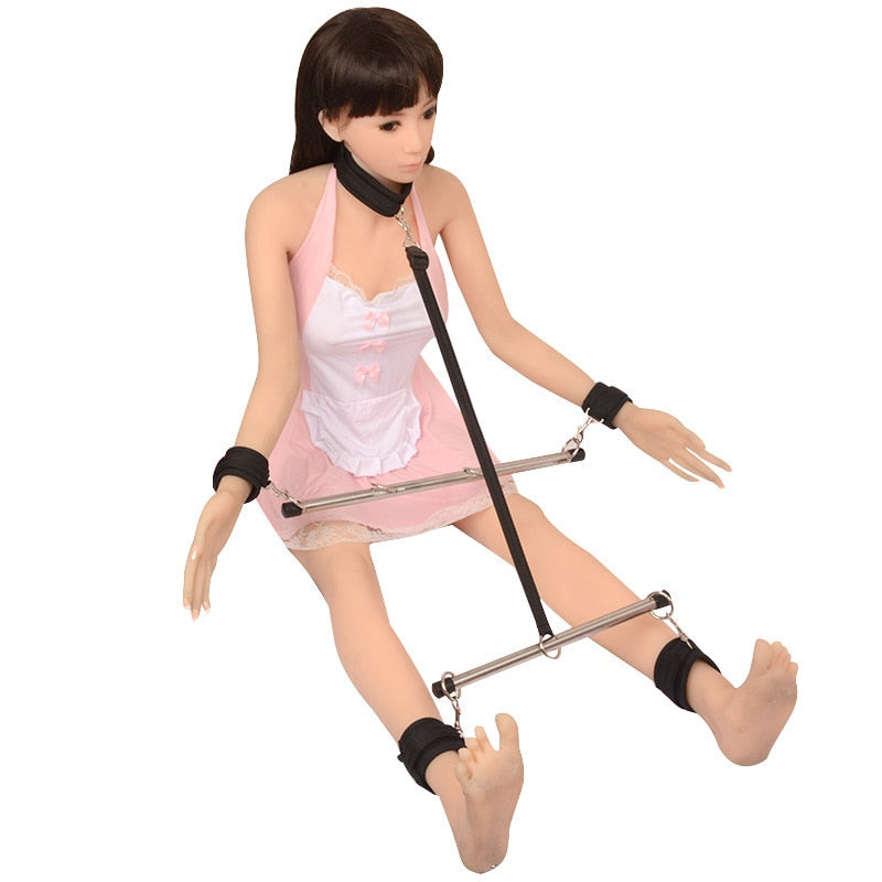 อุปกรณ์ทางเพศสำหรับผู้หญิง ชุดรัดและพัน BDSM ปลั๊กบัทท์โลหะ เข็มขัดรัดไนลอน กุญแจมือเหล็ก ของเล่นผู้ใหญ่เพื่อความรัก