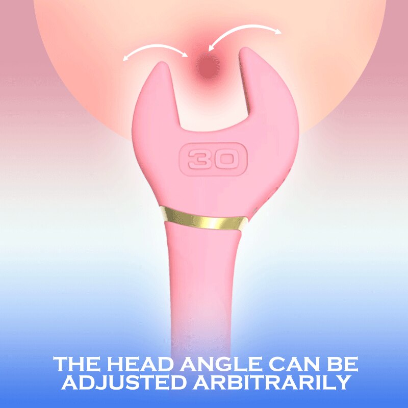 3 สี ประแจ หัวนมผู้หญิง Vibrator ตัวกระตุ้นคลิตอริส การสั่นสะเทือนความถี่ 10 นวดสำหรับผู้หญิง Masturbator