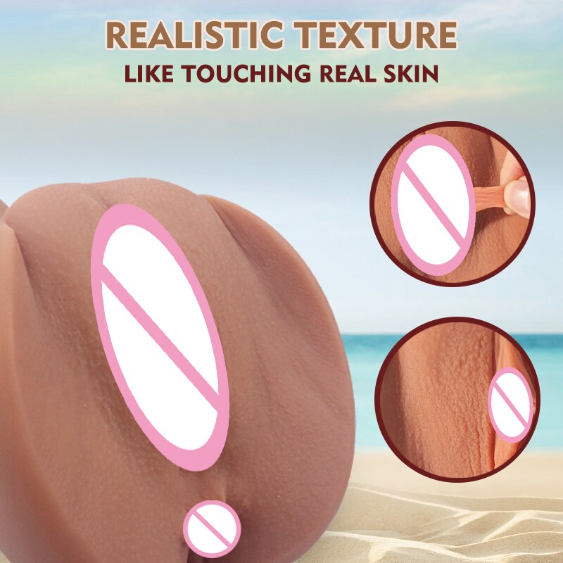Realistic Masturbator Sex Toy 3D Pocket Pussy Realistic Artificial Vagina Masturbator for Men 18 Adult Toy