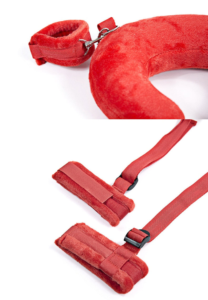 SM Bondage Restraints Slave Straps Pillow Sex Toys for Women Couples Handscuff Neck Ankle Cuffs Adult Games Sex Products