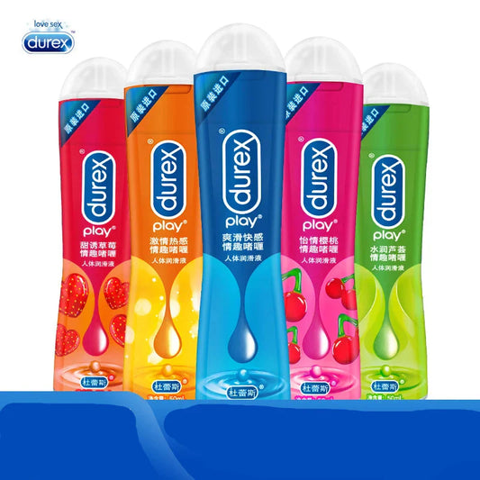 Durex Lubricants เจลหล่อลื่นแบบน้ำ กลิ่นผลไม้ ขนาด 50มล. สำหรับนวด ออแกซึม ทวารหนัก ช่องคลอด เจลสำหรับใช้ส่วนตัว ผลิตภัณฑ์สำหรับผู้ใหญ่ ของเล่นทางเพศสำหรับคู่รัก