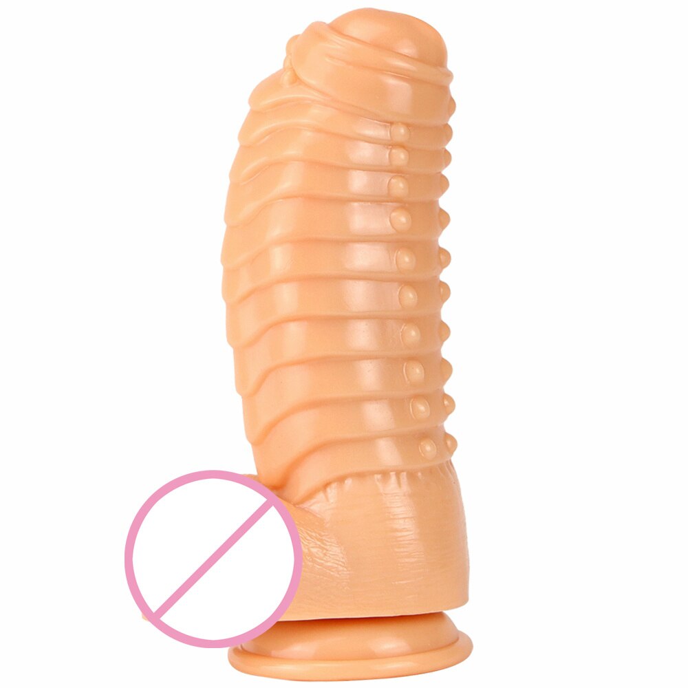 Huge Anal Plug Simulation Dildo Butt Plug with Powerful Sucker Female Masturbation Tool Thick Penis Erotic Sex Toys for Woman