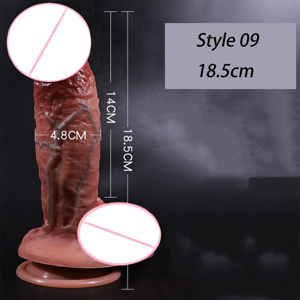 Realistic Big Penis Dildos with Suction Cup for Women Lesbian Toy Big Fake Dick Silicone Masturbation Adult Sex Products