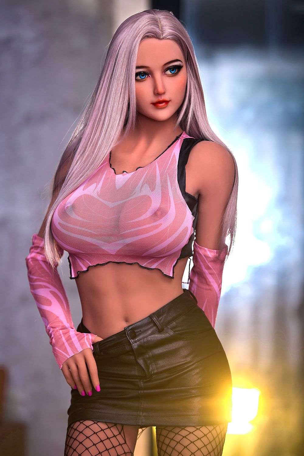 Kinsley หุ่นเซ็กซ์ดอลสาวอเมริกันสุดฮอต ทรงเต้านมใหญ่ TPE สูง 165 ซม. NO.1055