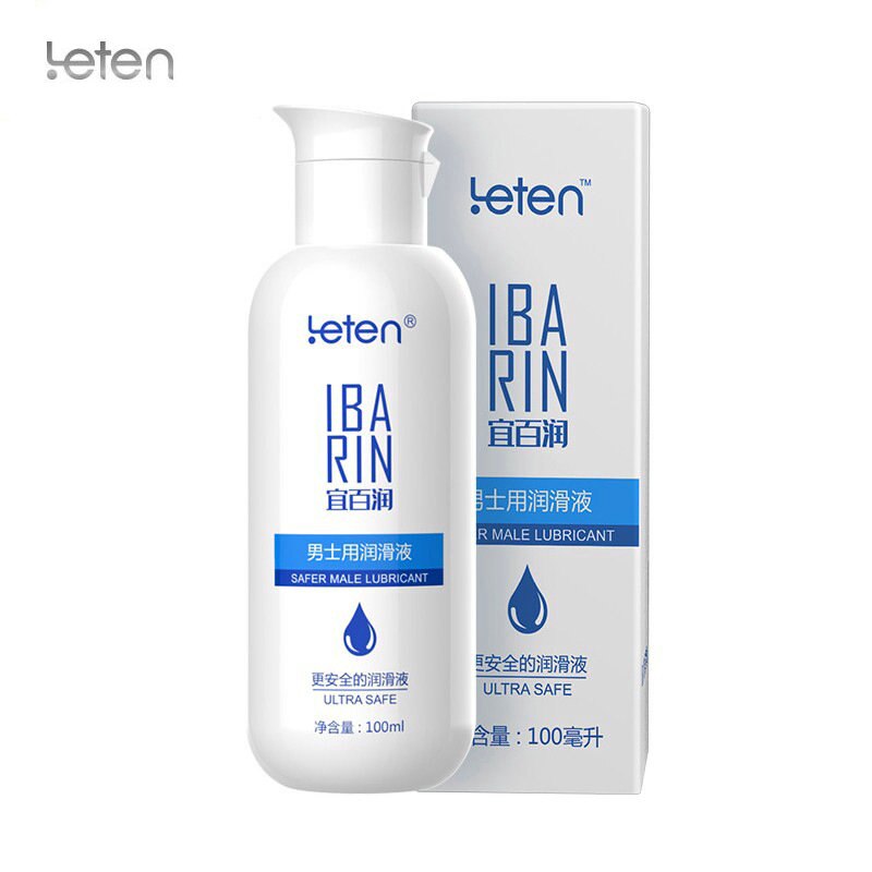 Leten 100ML สารหล่อลื่นสำหรับชาย ปลอดภัย ทำความสะอาดง่าย ออยล์หล่อลื่นสำหรับเกย์ เซ็กส์ทวารหนักสำหรับผู้ชาย ผลิตภัณฑ์สำหรับผู้ใหญ่