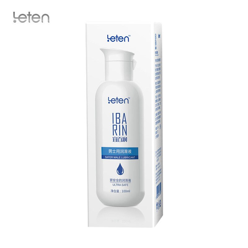 Leten 100ML สารหล่อลื่นสำหรับชาย ปลอดภัย ทำความสะอาดง่าย ออยล์หล่อลื่นสำหรับเกย์ เซ็กส์ทวารหนักสำหรับผู้ชาย ผลิตภัณฑ์สำหรับผู้ใหญ่