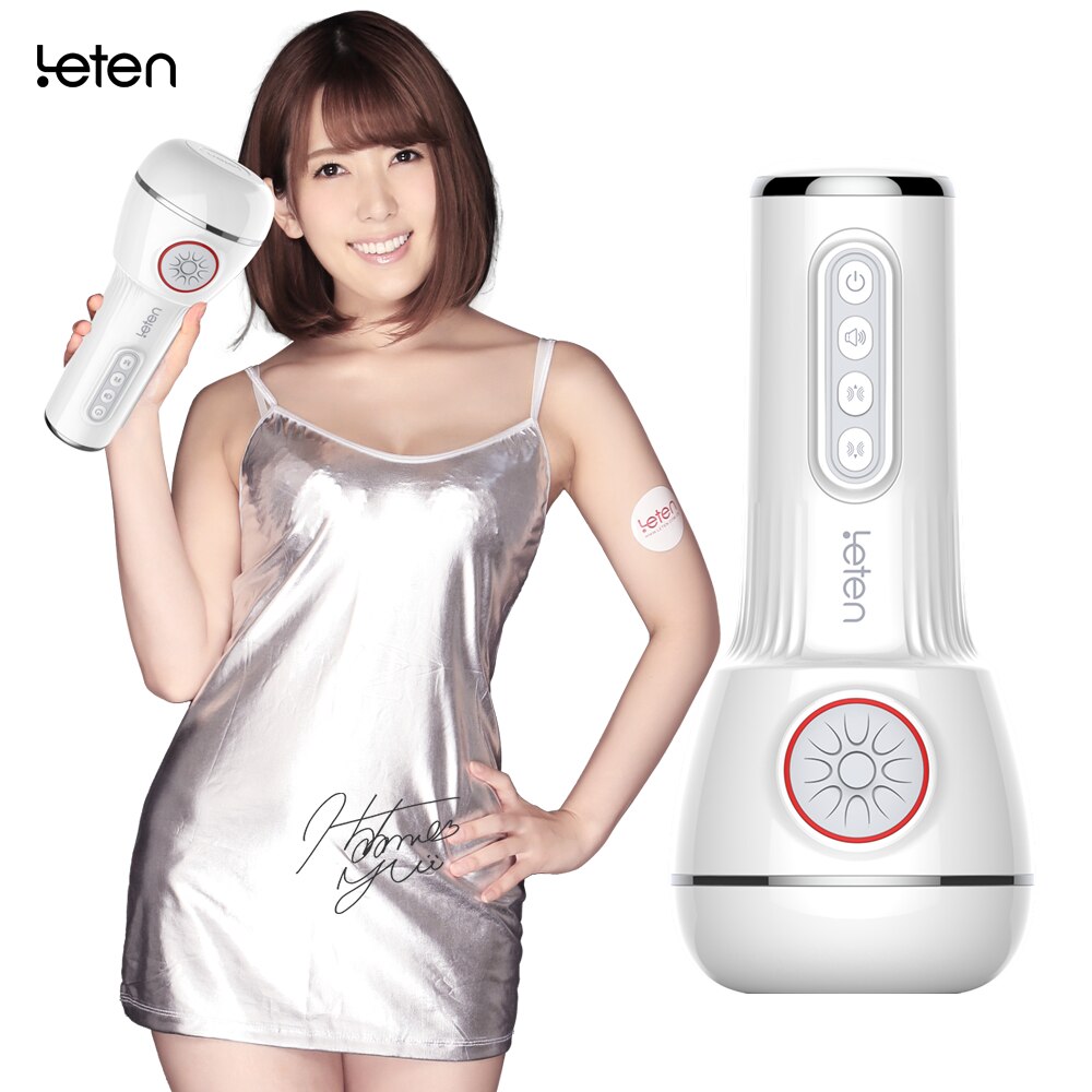 Leten อุปกรณ์ช่วยสำเร็จความใคร่ชายแบบอัตโนมัติ ถ้วยดูดสุญญากาศถุงลมอัตโนมัติ ช่องคลอดเทียมแบบสั่นได้ อุปกรณ์ช่วยสำเร็จความใคร่ชาย