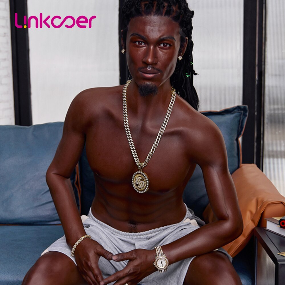 Linkooer 170cm Male Silicone Rubber Doll Big Penis Life Size Love Doll for Gay Masturbator Abdominal Muscles