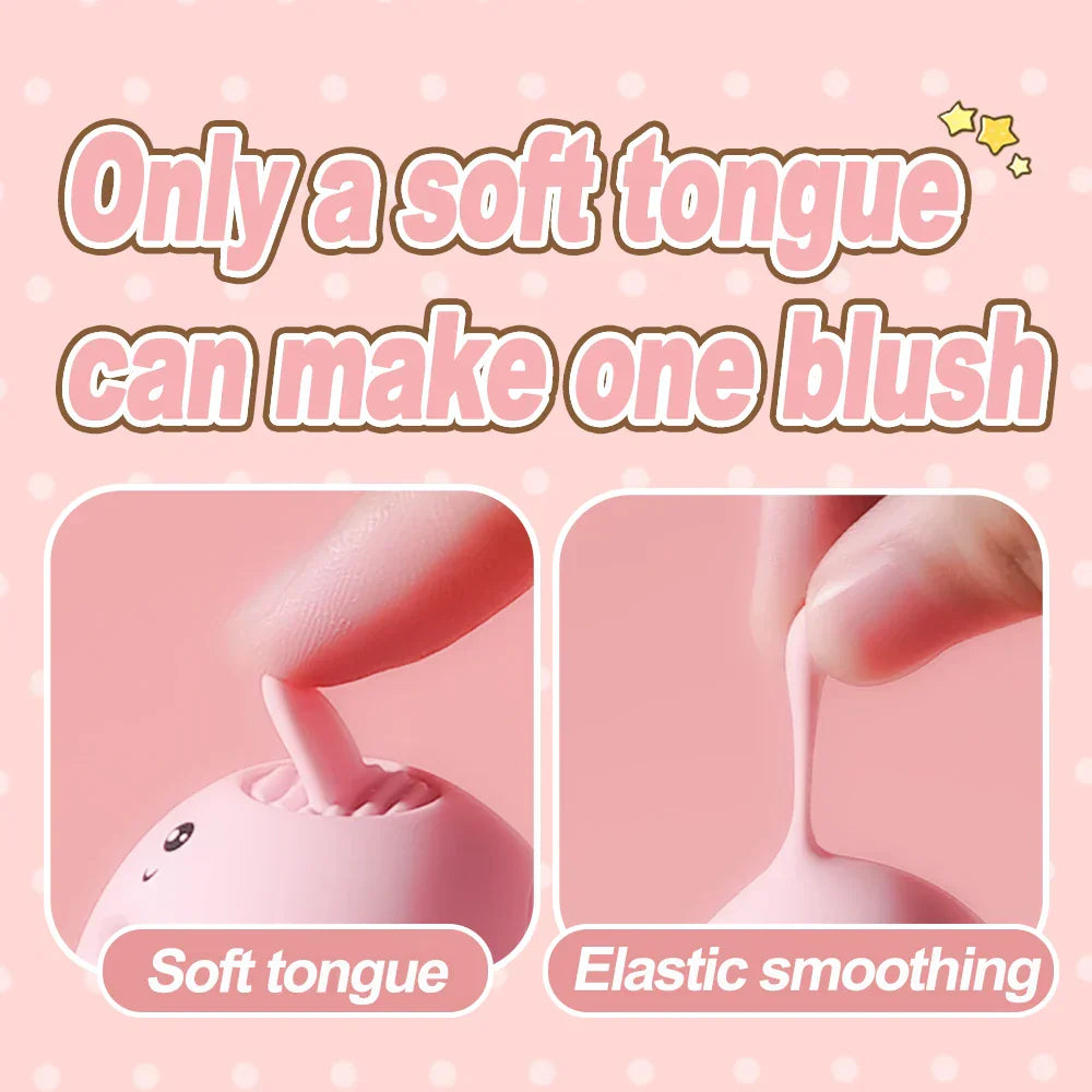 MINI หมูลิ้นเลีย Vibrator Clit G จุดกระตุ้นเพศของเล่นสำหรับผู้หญิง 10 โหมดชาร์จ Quick Orgasm เร้าอารมณ์ ...