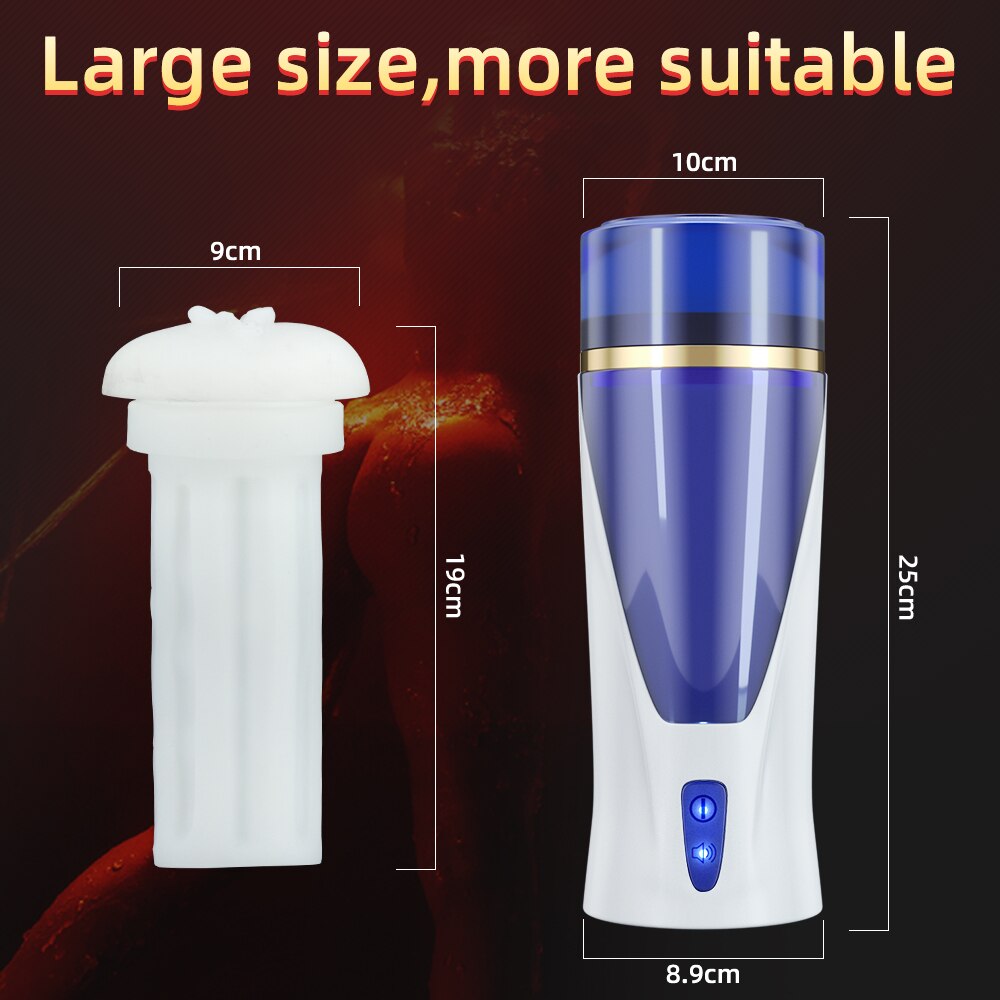 Automatic Male Masturbator Cup Space Masturbation แฮนด์ฟรี Stroker 3 โหมดการสอดใส่ที่ทรงพลัง ช่องคลอดเสมือนจริงของเล่นทางเพศสำหรับผู้ชาย