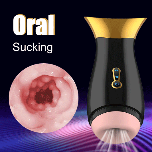อัตโนมัติดูดชาย Masturbator One Click การสำเร็จความใคร่ดูด7โหมดการสั่นสะเทือน3D จริงช่องคลอดหีช่องปากเซ็กซ์ทอยสำหรับชาย