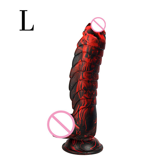 Couple's World Mixed Color Alien Dinosaur Scales Simulation Dildo Women's Liquid Silicone Dild Sexy Masturbator