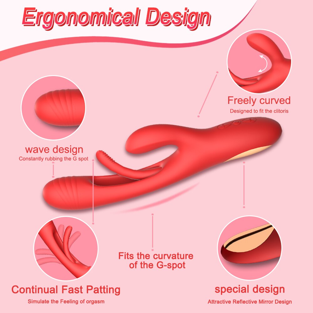 เครื่องนวดกระตุ้นคลิตอริส กระต่ายแบบสั่น G-spot สำหรับผู้หญิง ของเล่นทางเพศสำหรับผู้หญิง เครื่องช่วยสำเร็จความใคร่ สินค้าสำหรับผู้ใหญ่