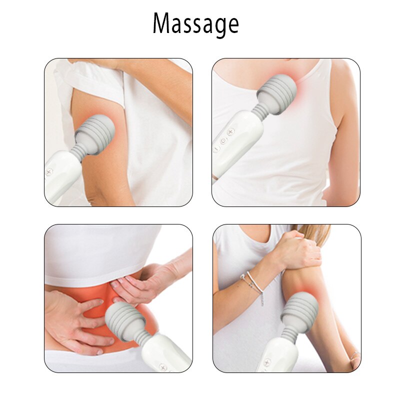 Powerful AV Magic Wand Body Massager USB Charge G Spot Vibrators for Women.Adult Vibrator Sex Toys for Woman.Female Sex Products