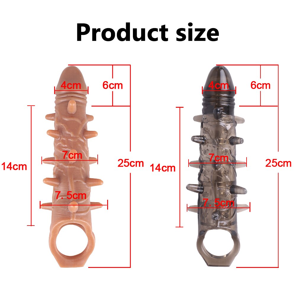 ขนาดใหญ่เครื่องขยายอวัยวะเพศชายเสื้อ Reusable ถุงยางอนามัย Delayed Ejaculation Cock แหวน Dick Enlargemen เซ็กซ์ทอยสำหรับชาย Intimate ดี