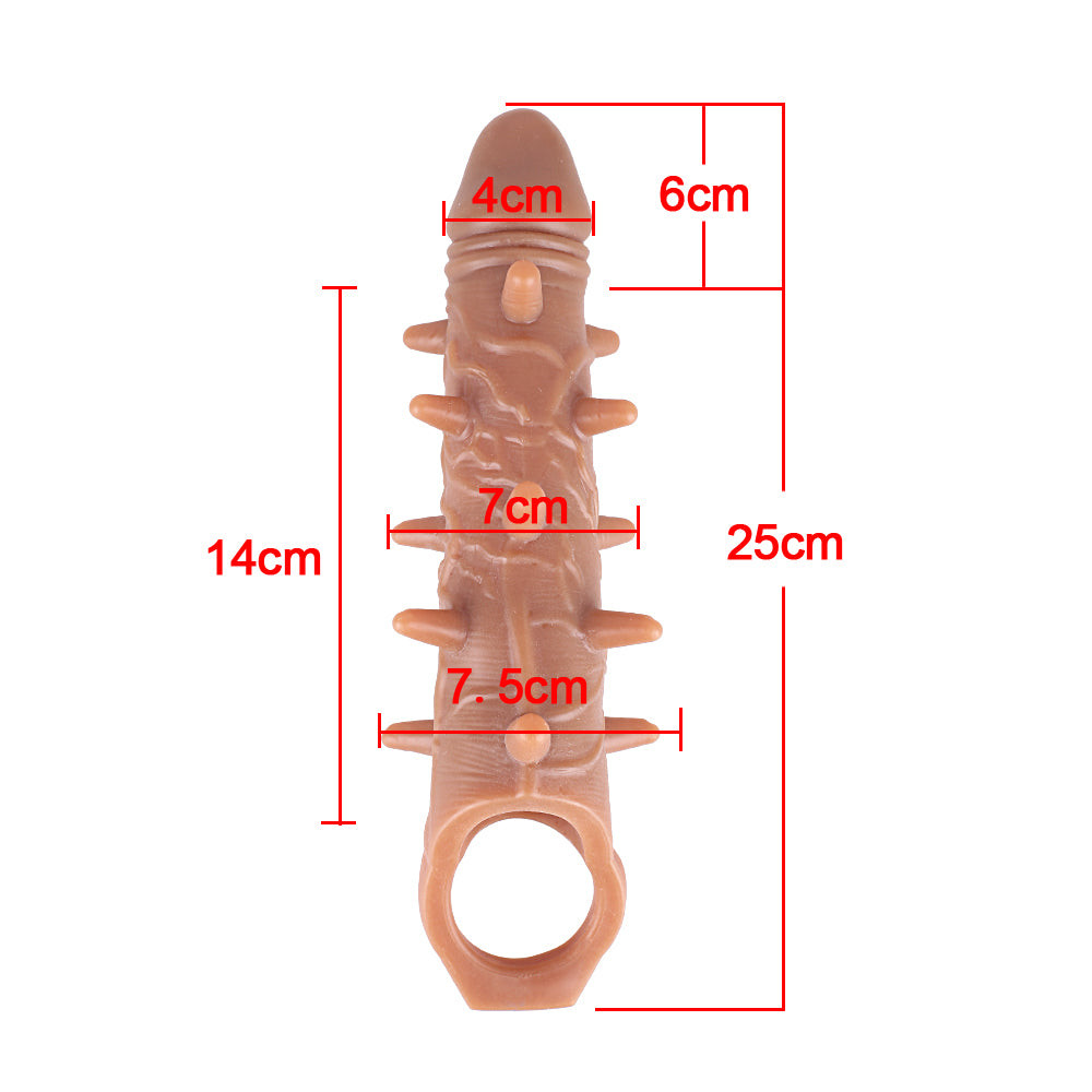 ขนาดใหญ่เครื่องขยายอวัยวะเพศชายเสื้อ Reusable ถุงยางอนามัย Delayed Ejaculation Cock แหวน Dick Enlargemen เซ็กซ์ทอยสำหรับชาย Intimate ดี