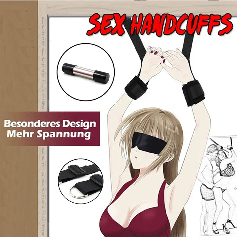 เซ็กส์ทอย อุปกรณ์ BDSM ทำจากผ้าฝ้าย, กุญแจมือ, หมอนรองขาเซ็กซี่, เข็มขัดรัด, ของเล่นคู่รักช่วยในการถึงจุดสุดยอด