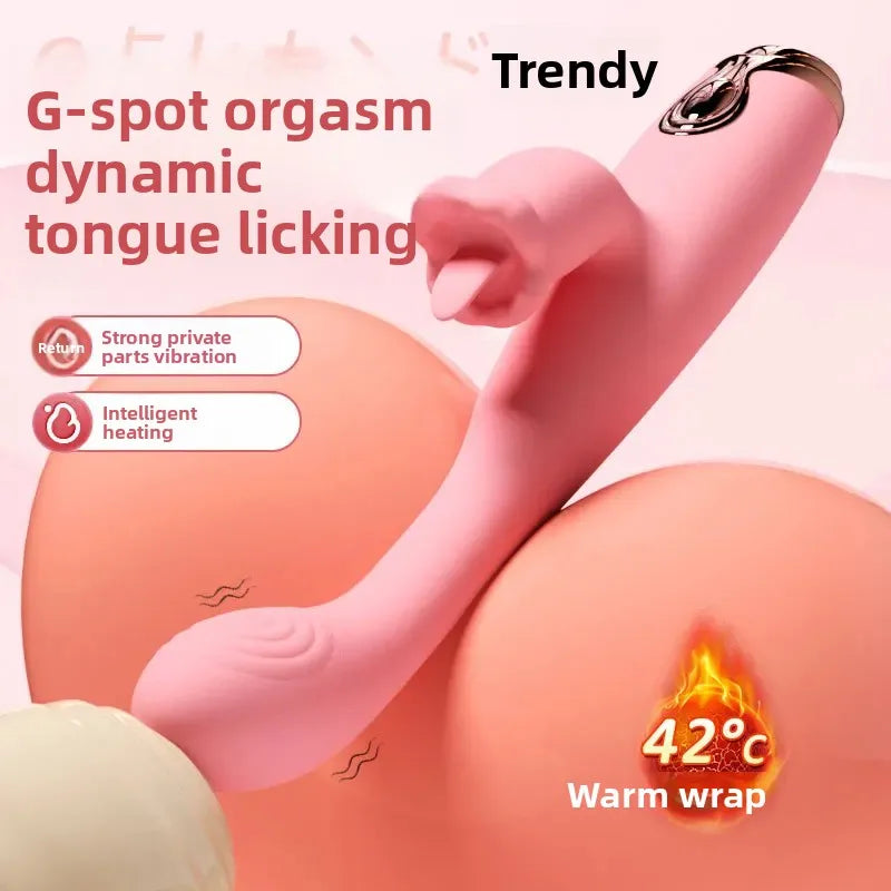 เครื่องสั่นทำความร้อนอัตโนมัติสำหรับผู้เริ่มต้นสำหรับสตรี เครื่องสั่นกระตุ้นช่องคลอดและจุดจี เครื่องกระตุ้นคลิตอริส อุปกรณ์ช่วยสำเร็จความใคร่สำหรับผู้หญิง ของเล่นทางเพศสำหรับผู้ใหญ่