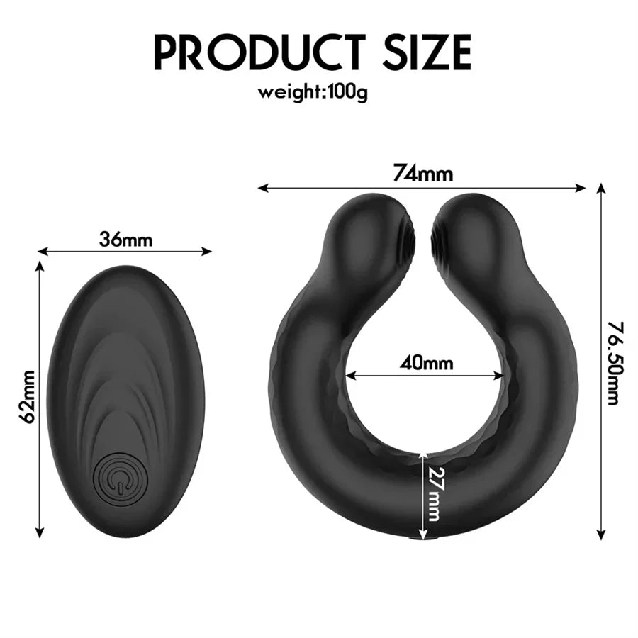 Wireless Remote Vibrating Penis Ring Cock Ring Vibrator Delay Ejaculation Cockring Male Masturbator Sex Toys For Men Gay 18