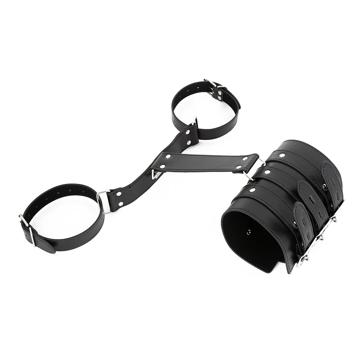 BDSM Bondage Body Restraints Reverse Back Handcuffs Adult Products Sex Game PU Leather Cuffs Sex Toys for Women Couples