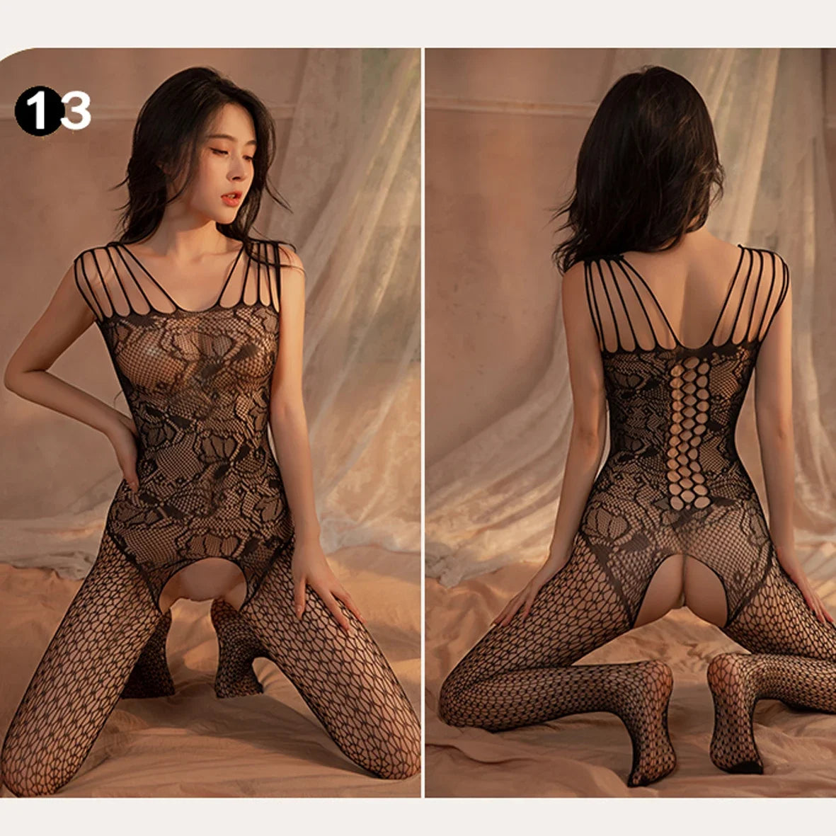 High Waist Pantyhose Mesh Stockings For Sex Sexy Porn Female Lingerie Fishnet Bondage Erotic Bodysuit Stretch Open Crotch Tights