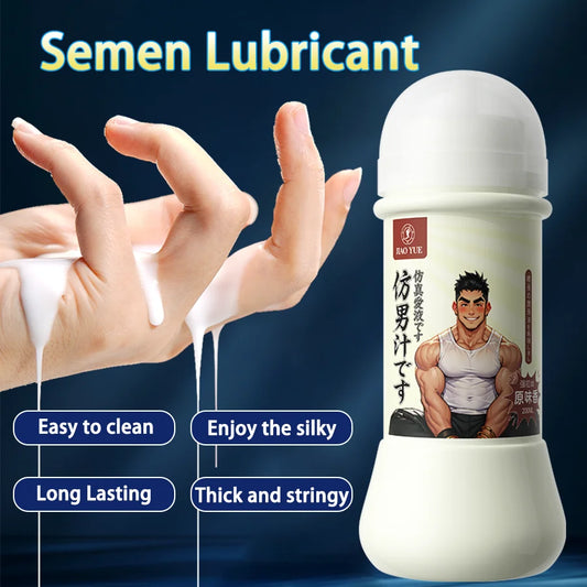 สารหล่อลื่นเหมือนอสุจิสูตรติดทนนาน – สูตรเนื้อครีมข้นแบบน้ำสำหรับผู้หญิง สารหล่อลื่นสำหรับการร่วมเพศ สารหล่อลื่นทวารหนัก สำหรับผู้ชายและคู่รัก