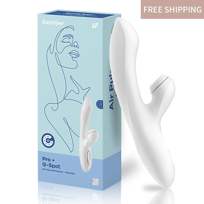 เยอรมัน Satisfyer 10 ความเร็วดูด G Spot คลิปกระตุ้นซิลิโคนการสั่นสะเทือนจุกนมดูดดิลโด้ UYO กระต่าย กระต่าย
