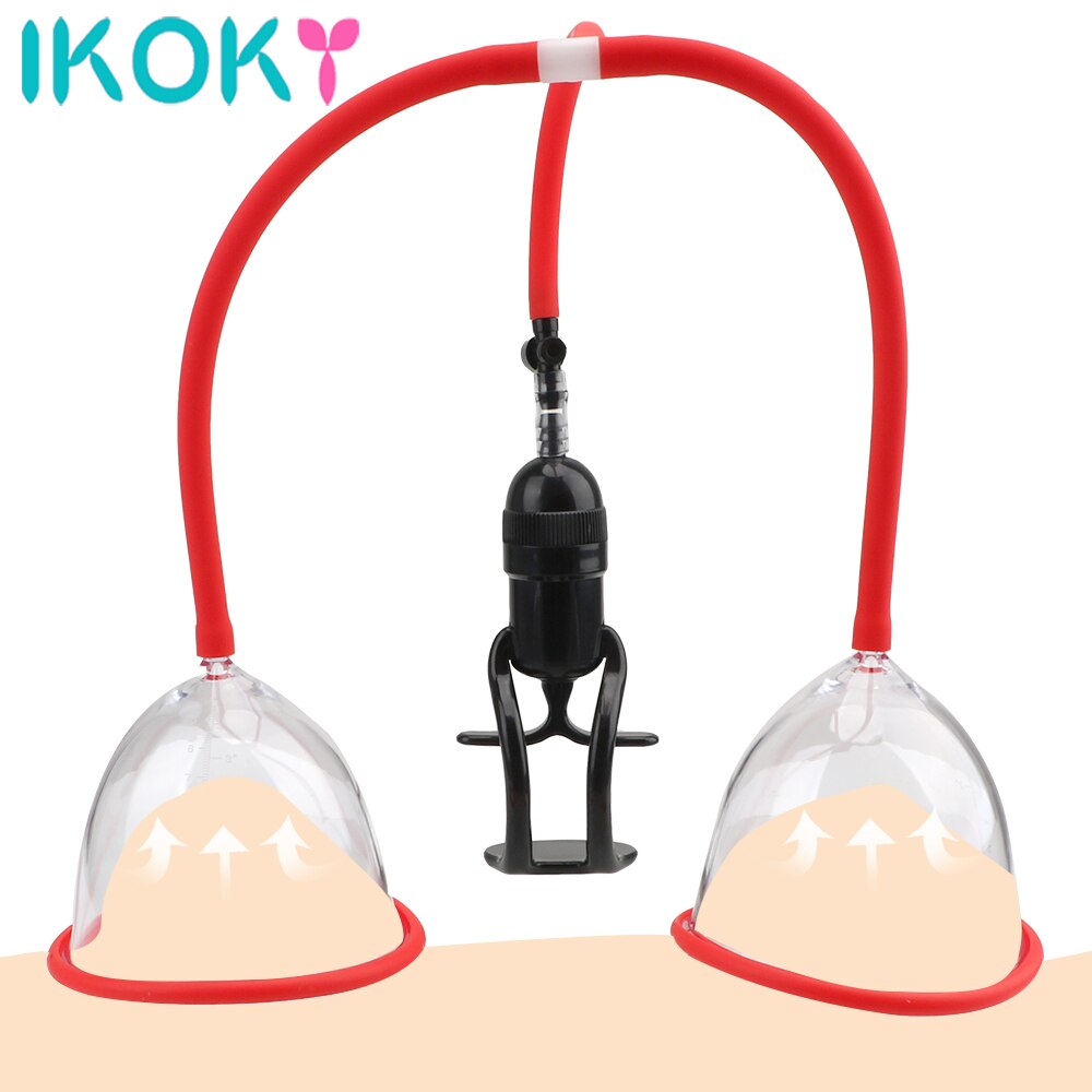Sex Pumps Breast Enlarged Vacuum Sucke Vagina Sucking Cup Enhance Pump Couple Flirting Climax Bondage Toys Adult Products