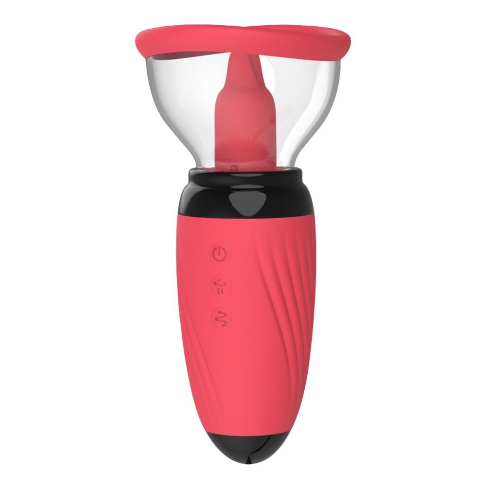 หัวนมดูดเครื่องลิ้นสั่น Sex Shop หญิง Masturbator Clitoral Stimulator หีเซ็กซ์ทอยสำหรับคู่