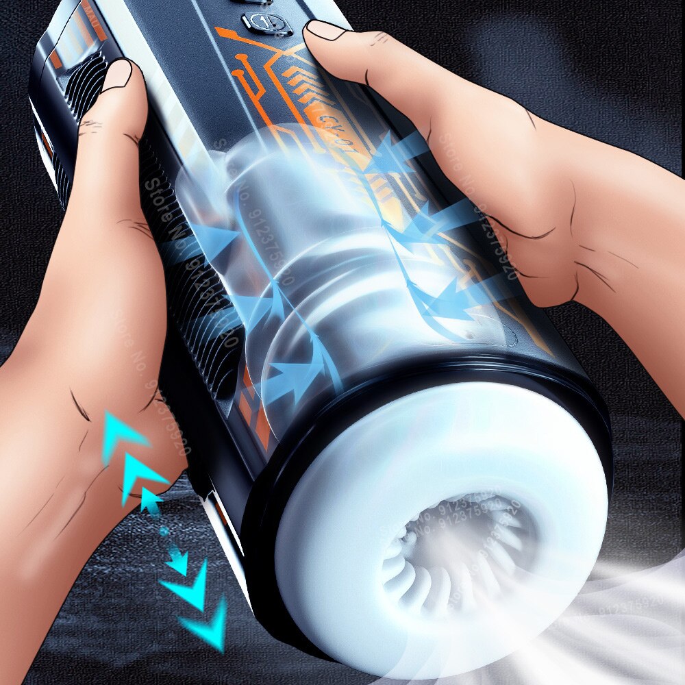 อัตโนมัติ Thrust Strokying ดูดชาย Masturbator ช่องคลอดดูด Vibrator เซ็กซ์ทอยสำหรับชายสำเร็จความใคร่ถ้วยอมควย18