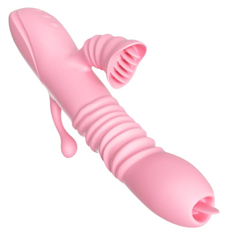 Vibrator ลิ้นเลีย Retractable Vibrator Anal กระตุ้นหญิง Masturbator ช่องปากผู้หญิง Masturbation ผลิตภัณฑ์สำหรับผู้ใหญ่เพศของเล่น