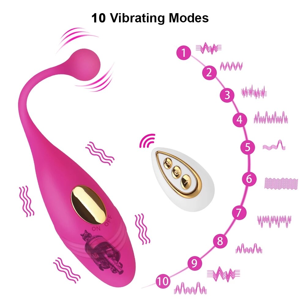 เครื่องสั่นควบคุมไร้สาย ลูกบอลจีน ตัวกระตุ้น G-spot และคลิตอริส ไข่รักสำหรับช่องคลอด ของเล่นทางเพศสำหรับผู้หญิง 18+ ร้านค้าเซ็กซ์สำหรับผู้ใหญ่