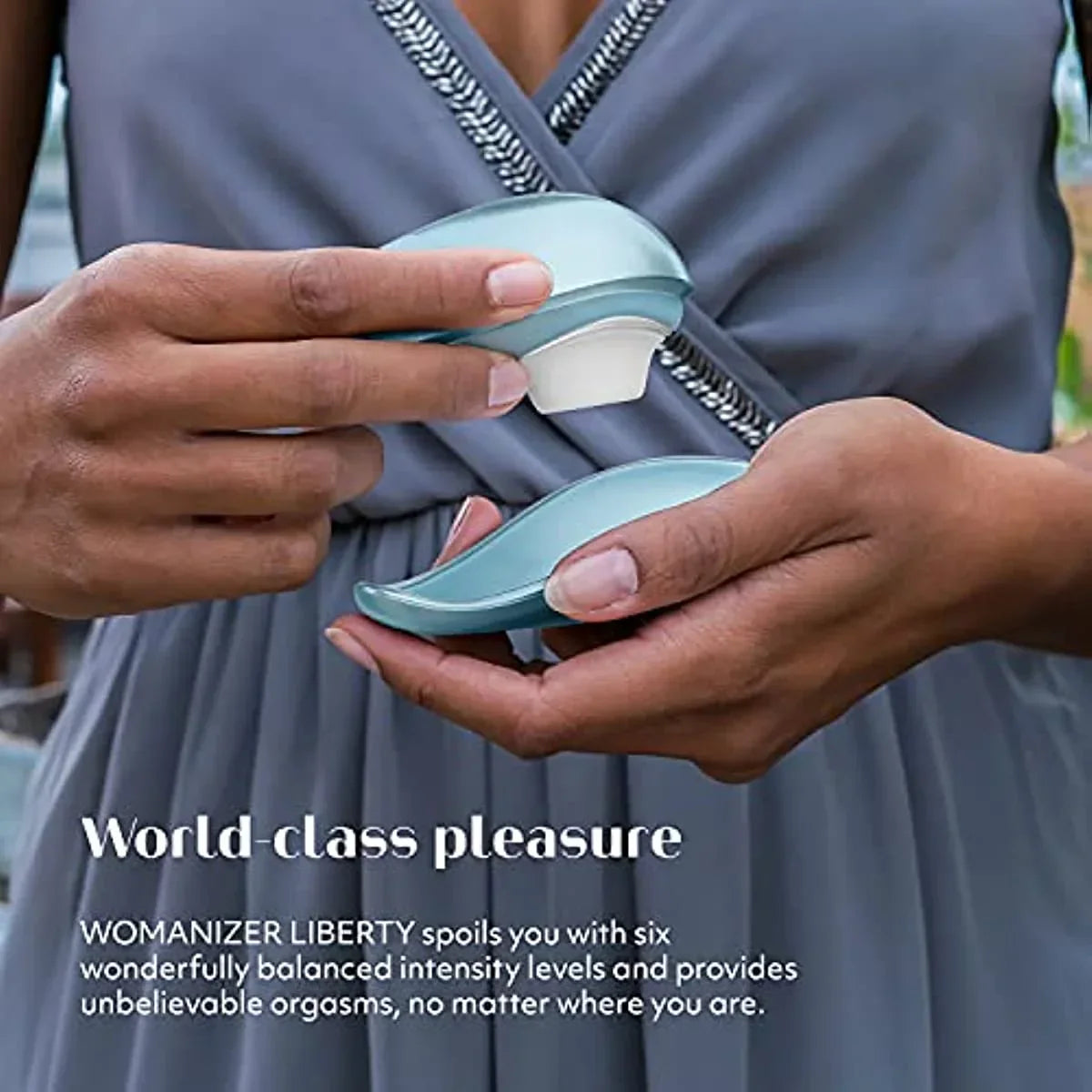 Womanizer Liberty เครื่องสั่นดูดปุ่มกระสันของสตรี ของเล่นดูดปุ่มกระสันสำหรับสตรี 6 โหมด เครื่องนวดกระตุ้นจุดสุดยอดของปุ่มกระสัน
