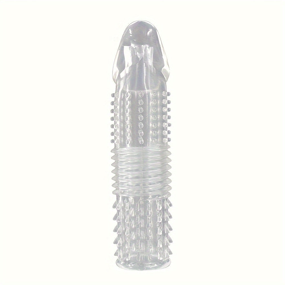 ของเล่นทางเพศสำหรับผู้ใหญ่ชายแบบคริสตัล ปลอกสวมอวัยวะเพศชาย ปลอกเพิ่มขนาดอวัยวะเพศชาย นำกลับมาใช้ใหม่ได้ ช่วยชะลอการหลั่ง เพิ่มความสนุกและความตื่นเต้นสำหรับชาย หญิง และคู่รัก