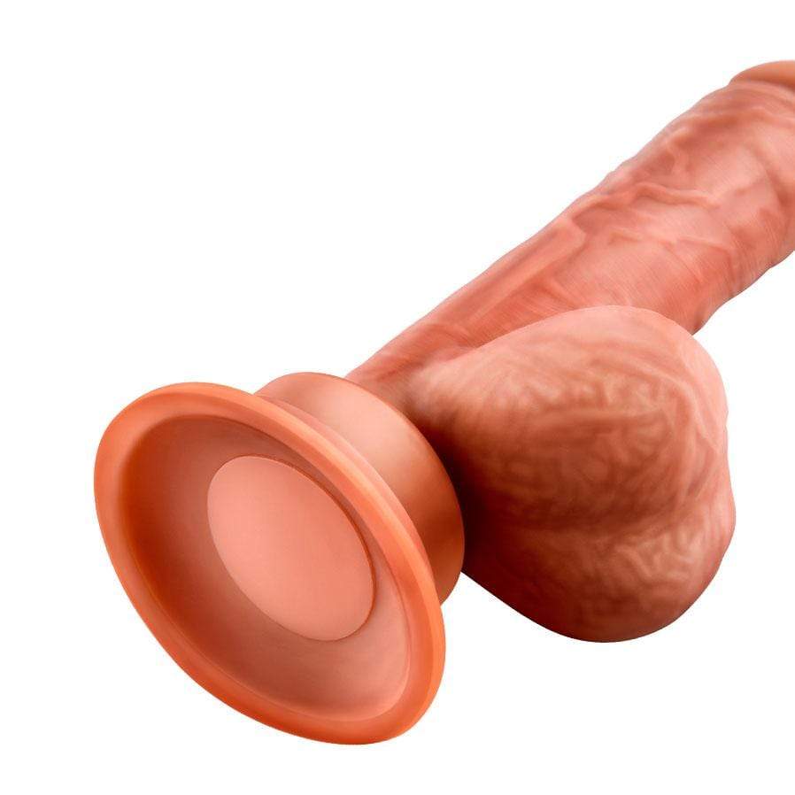Silicone TPE - Scorpio Thrusting Realistic Dildo Vibrator (Beige) female sex toys